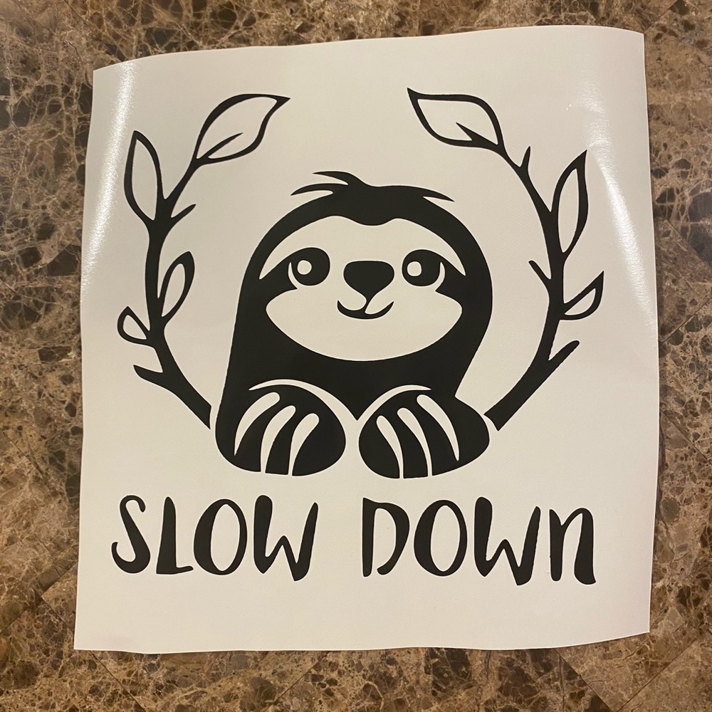 Sloth decal